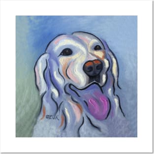 Yellow Labrador Retriever Abstract Posters and Art